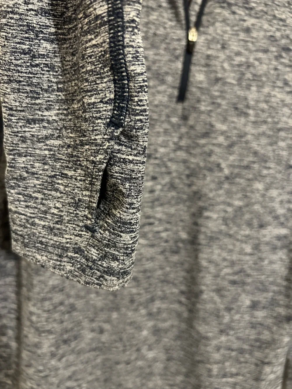 Nike Running Dri-FIT Quarter Zip Pullover Blue Heather Space Dye Womens Medium